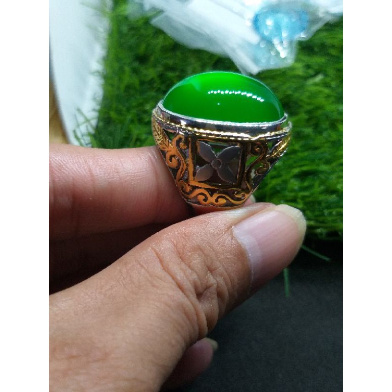 natural jadite Jade giok Birma tipe c