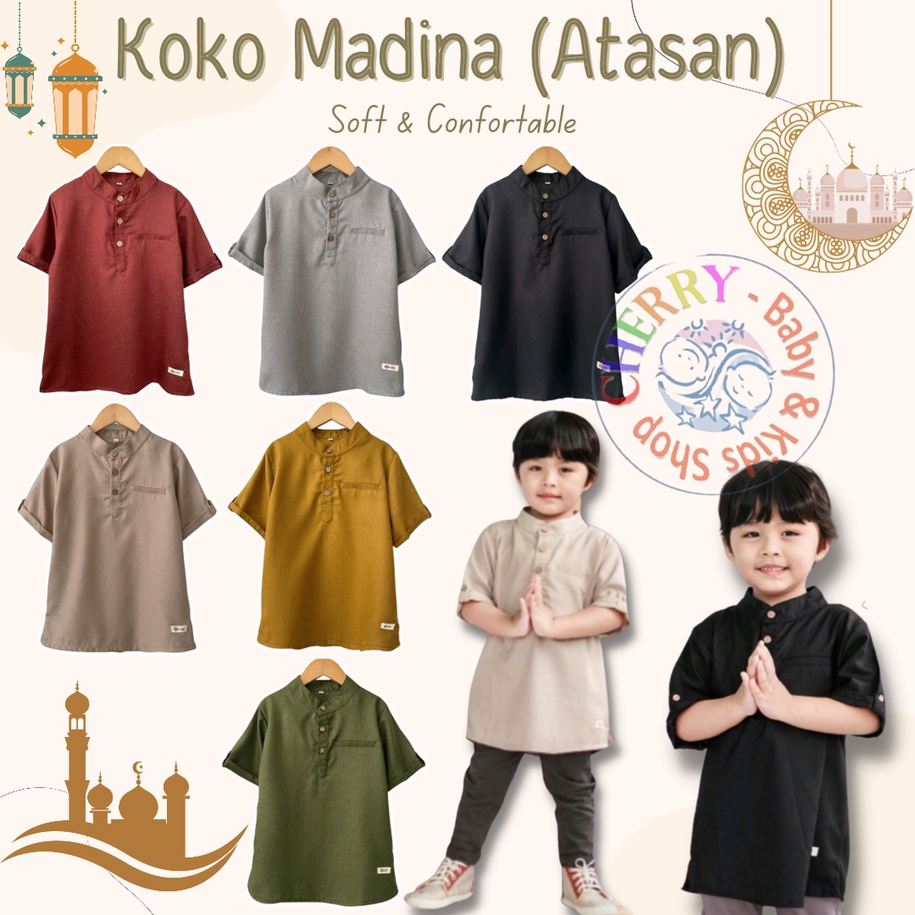 Koko Anak Madina Smilee Mix Warna Size 1-5 Thn Atasan Koko Anak CBKS S24