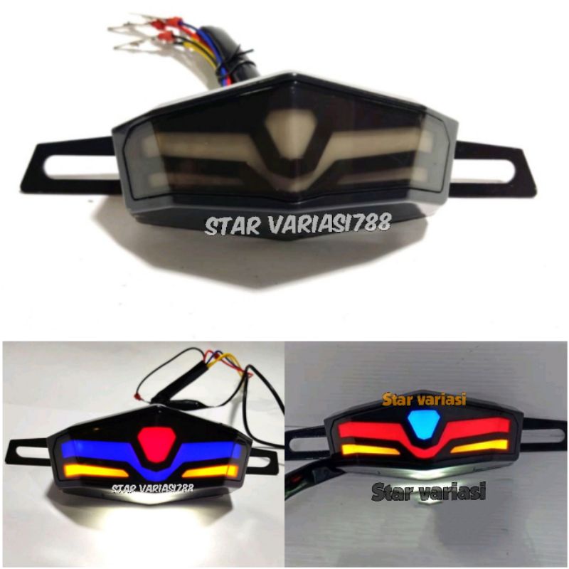 Lampu stop stoplamp led universal cb rx king vixion xabre dll