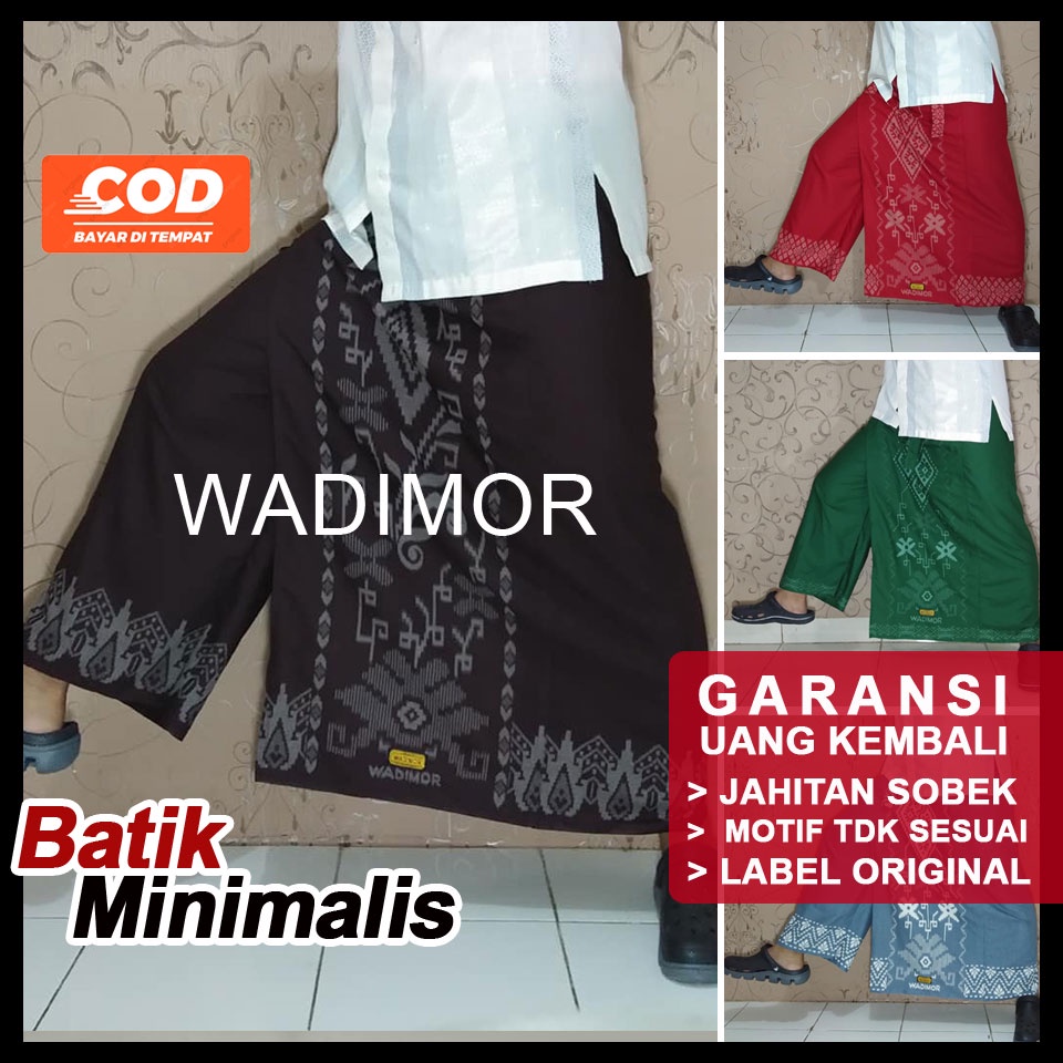 Sarung Celana Dewasa Wadimor Batik Bali, ORIGINAL 100%, Celana Sarung Batik Wadimor Sarung Instan
