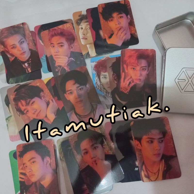 SHARING Member Repackage Photo Card EXO Set C Baekhyun Chen Chanyeol Xiumin Sehun  D.O Lay SuhoKaiTi