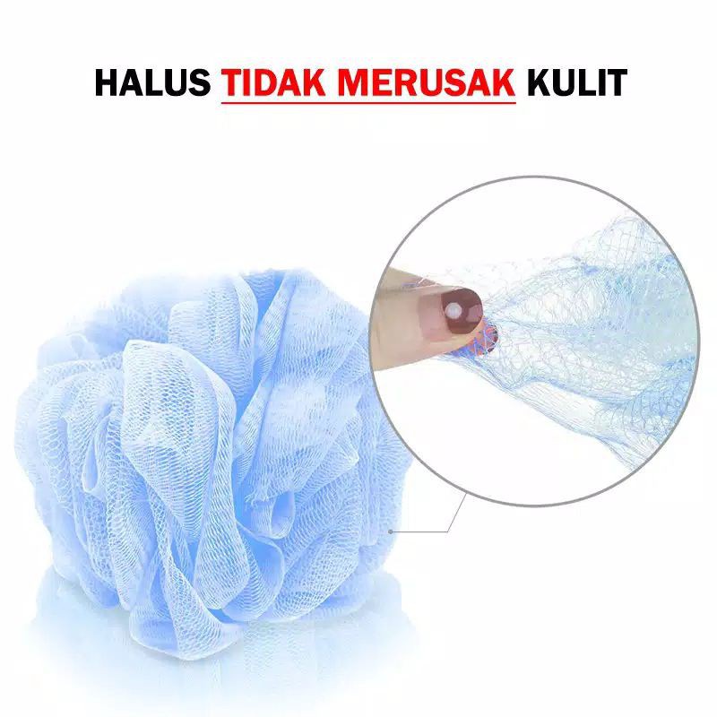 Spons Mandi Bath Sponge Rainbow Sponge Mandi Daki / Busa Mandi / Shower Puff Premium F842