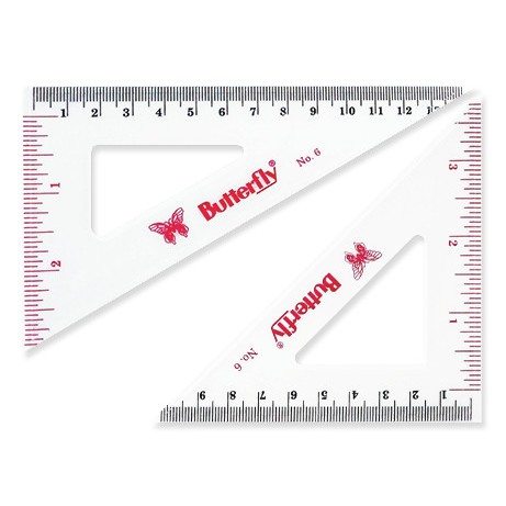 

Butterfly Set Penggaris Segitiga No. 6 / BT - No. 6 set 1Pcs saja