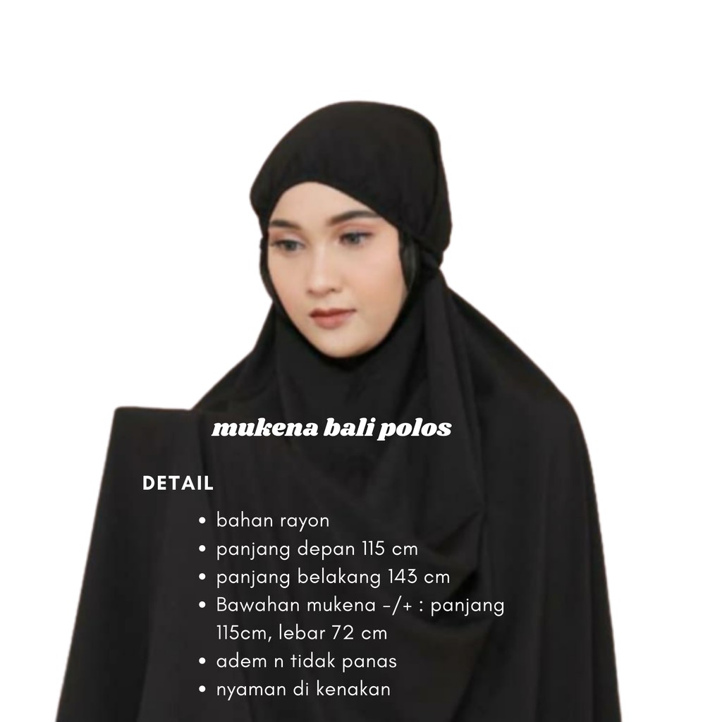 mukena bali jumbo polos