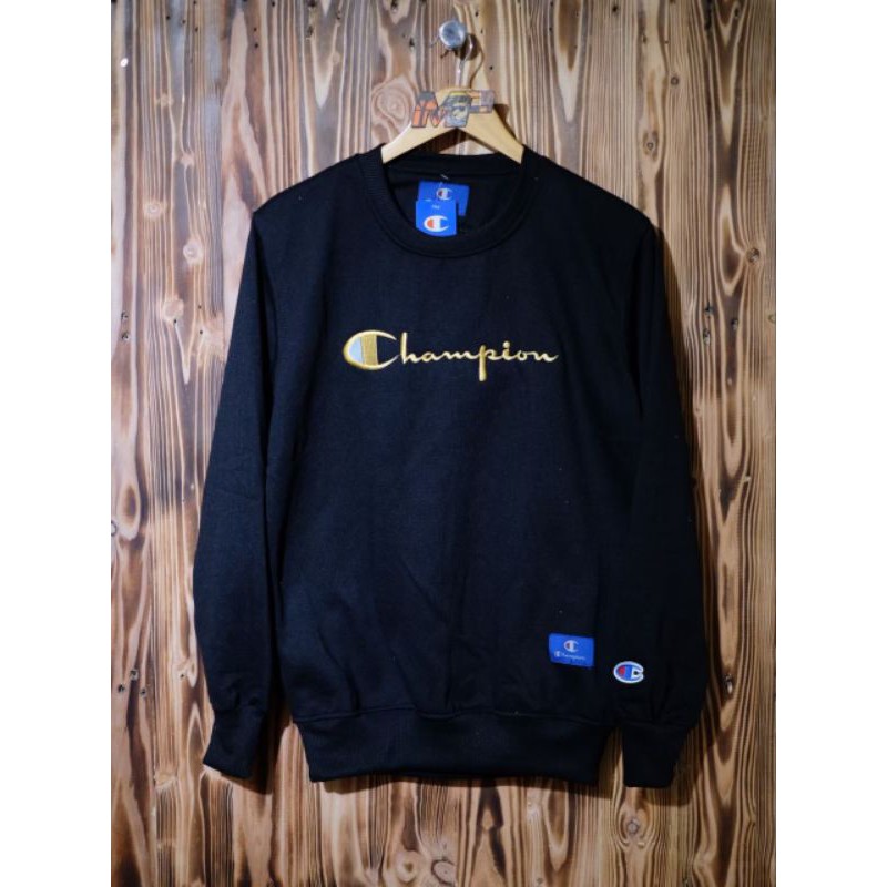 Sweater Jaket Crewneck Champions Bordir