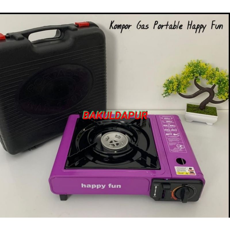 Kompor gas portable Happy Fun model baru