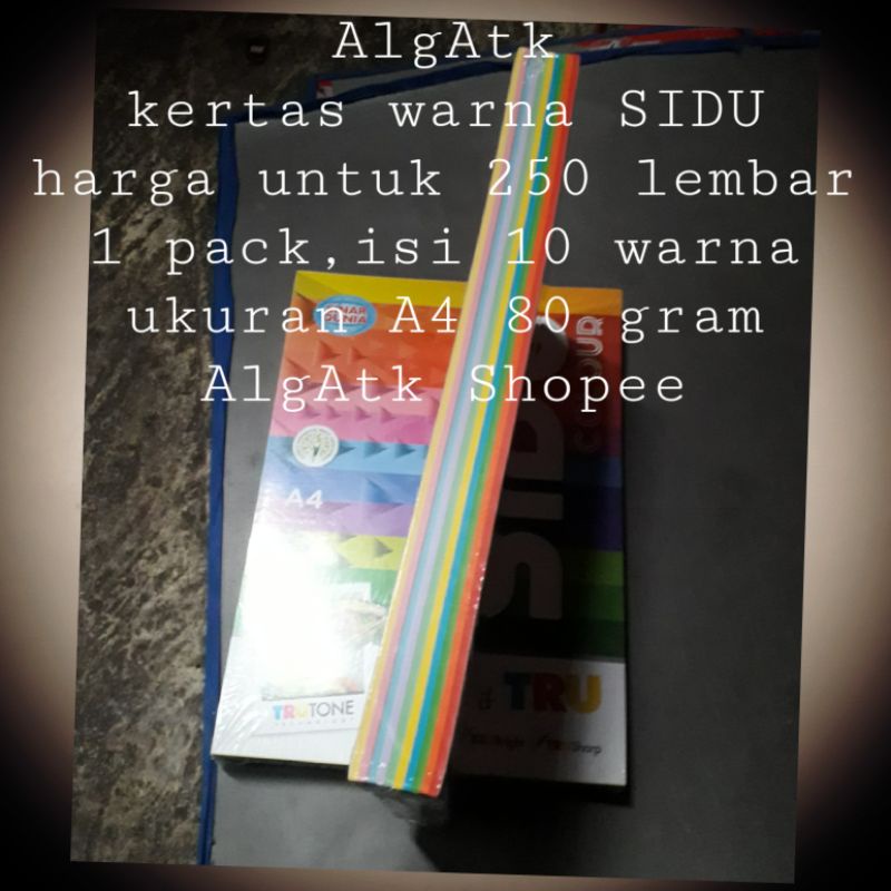 

kertas warna rainbow sinar dunia A4 80 gram