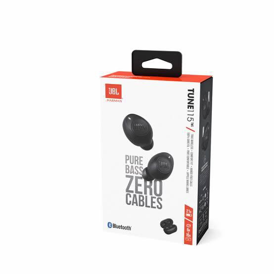 JBL Tune 115 / T115 TWS Earphone Bluetooth By Harman - Garansi Resmi IMS 1 Tahun - Original