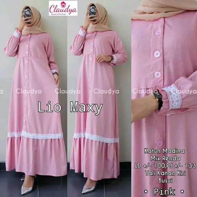 Audry Maxy Size M L XXL XXXL Crinkle Airflow Premium Dress Wanita