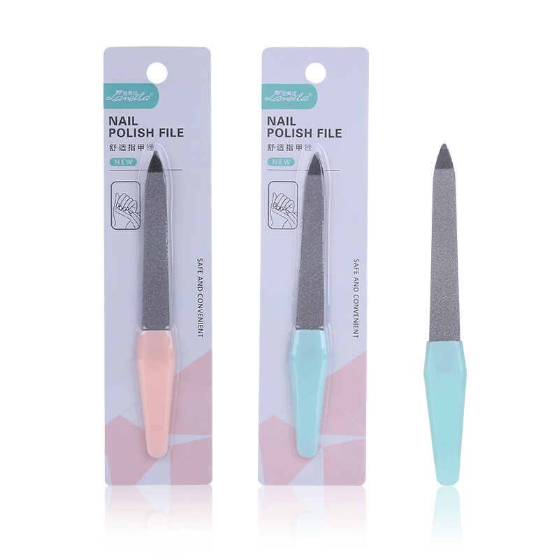 Alat Kikir Kuku Bahan Stainless Steel Kokoh Penghalus Kuku Amplas Kuku Nail File C0336