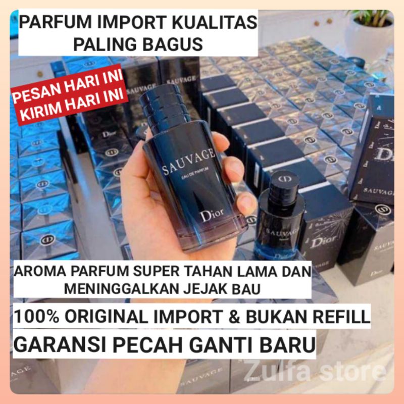 PARFUM PRIA SAUVAGEE DI-OR EDP ORI-IMPORT SINGAPORE BEST-SELLER / PARFUM-IMPORT MURAH