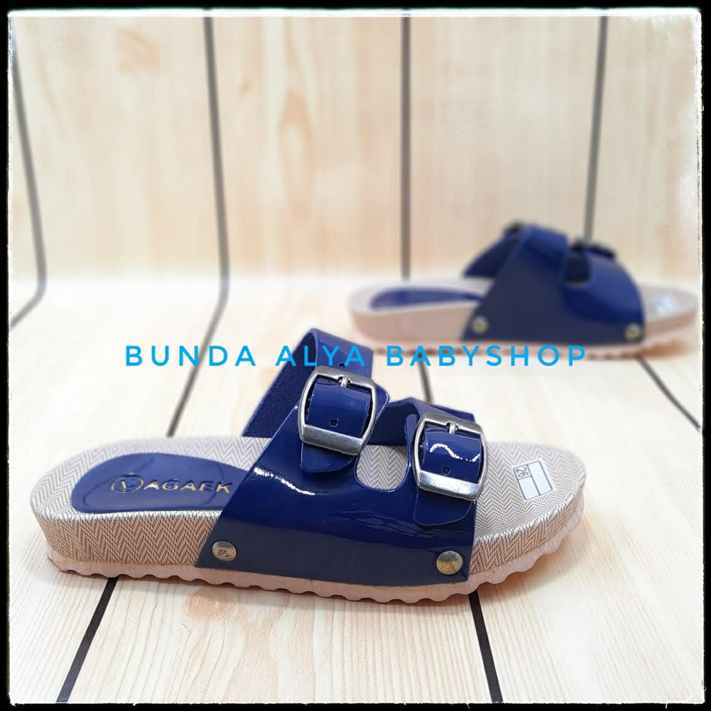 Sandal Anak Perempuan Usia 4 5 6 7 Tahun Size 26 - 33 Alas Karet - Sandal Anak Cewek Tali NAVY Alas Karet Anti Licin