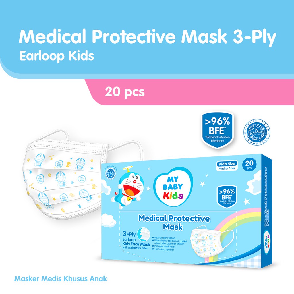 My Baby Kids Medical Protective Mask 20Pcs - Masker Anak