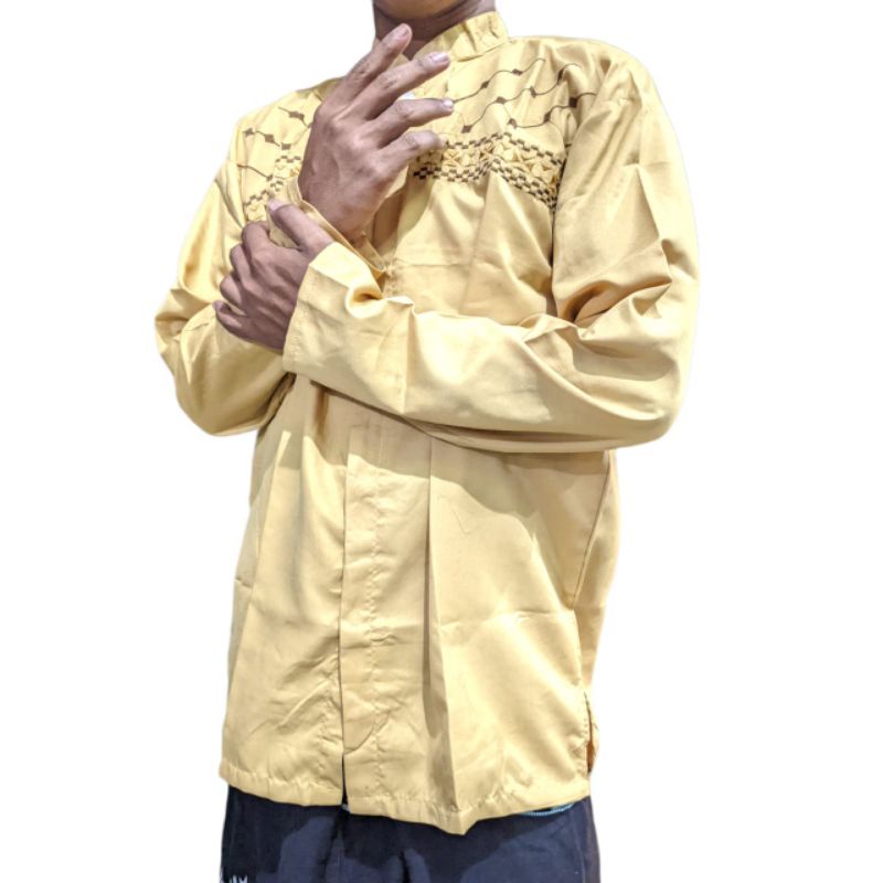 Koko bordir alfalah koko pria baju muslim pria baju lebaran 2022