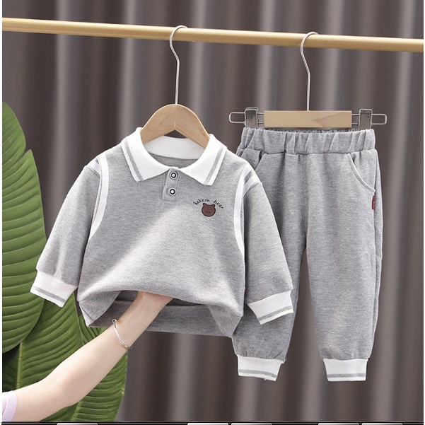 SETELAN ANAK KEKEM BEAR -SETELAN ANAK IMPORT KEKINIAN 110-140