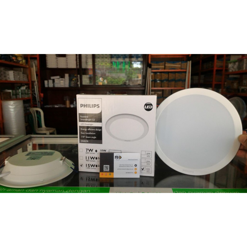 Lampu Downlight Panel LED Philips 15Watt