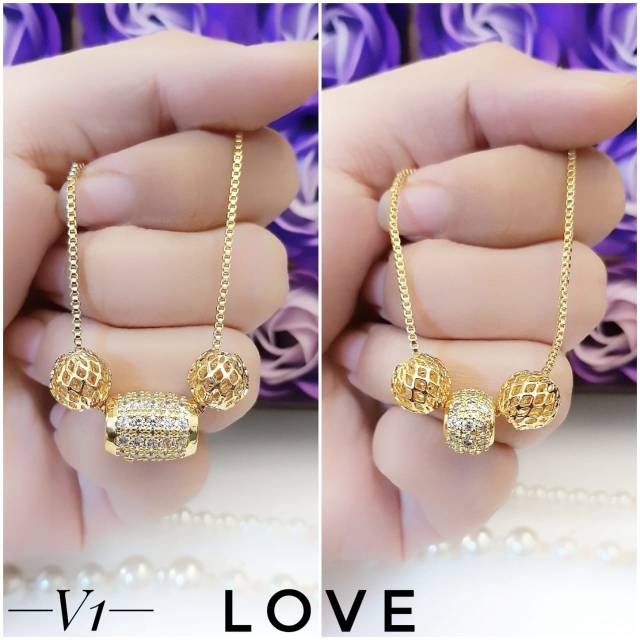 Xuping kalung lapis emas 18k 1517h