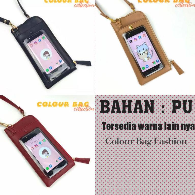 "AWN.16Sp21ᴿ" CLR - Tas Hp wanita/Sling bag phone/Tas selempang Hp Transparan