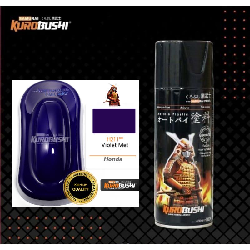 cat semprot samurai kurobushi pilok pilox samurai violet met h211** violet metallic 400ml