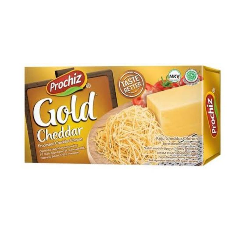 

Keju Prochiz Gold Cheddar 160gr