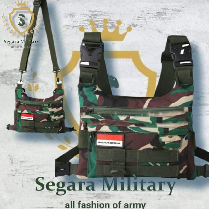 Tas Dada Pria / Tas Dada pria Tactical / Tas Dada / Tas Dada MRD SKU (TANPA EMBLEM MERAH PUTIH/BENDERA)