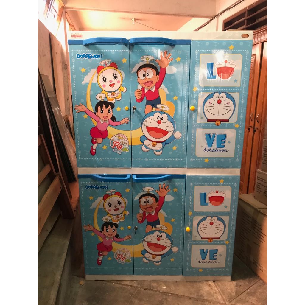  Lemari  Plastik  Napolly  Doraemon LEMARIWEUH