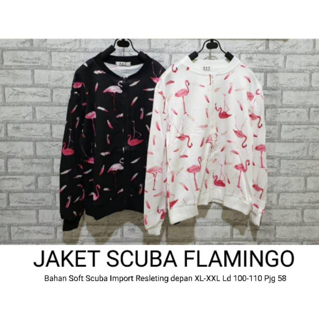 JAKET SCUBA FLAMINGO