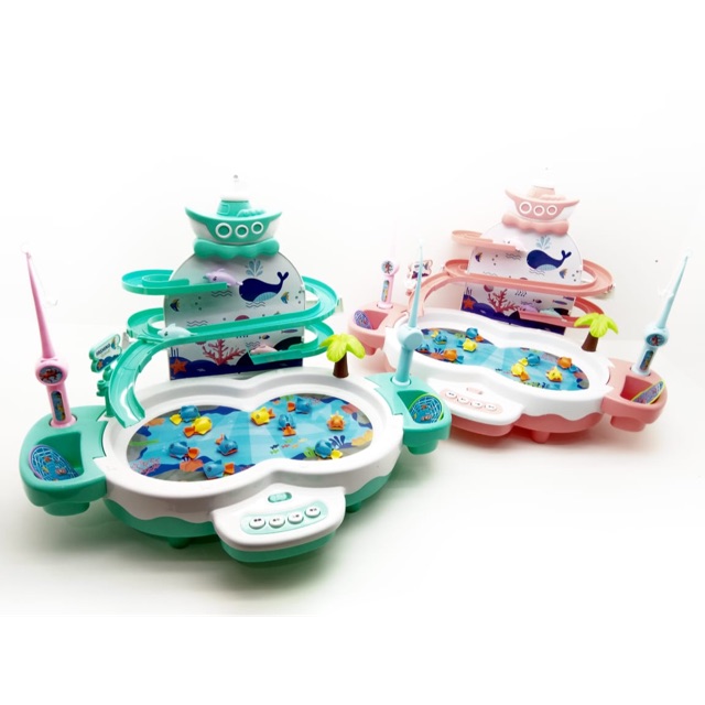 [semuajual] MAINAN PANCINGAN 3 in 1 PANCINGAN IKAN MAGNET SELUNCURAN DOLPHIN DAN MINI PIANO TERBARU-6