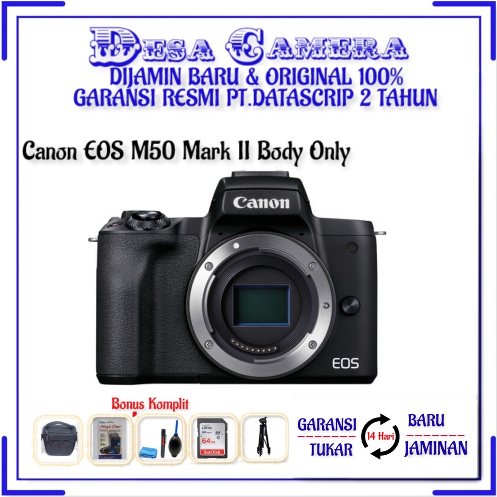 Canon EOS M50 Mark II Body Only Garansi Resmi