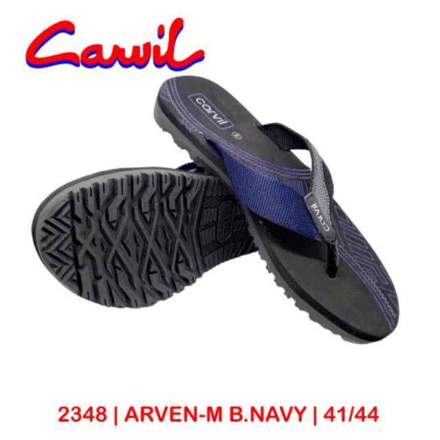 Sandal Vacu  Carvil Japit Pria | ARVEN-M B NAVY