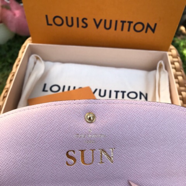 LV Emilie Wallet Rose Ballerine Authentic