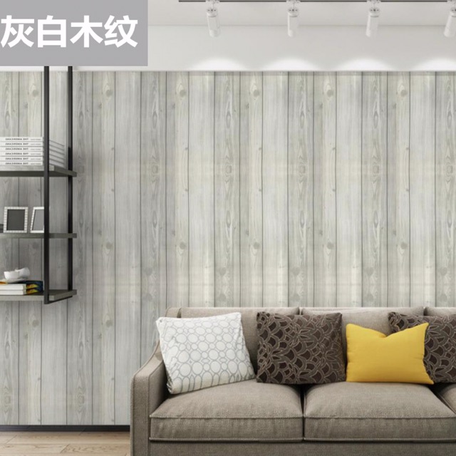 Wallpaper Dinding / Wallpaper Sticker KAYU ABU