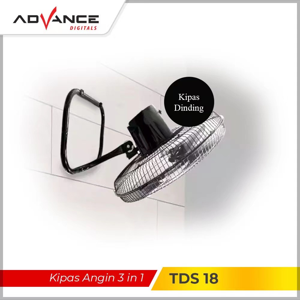 Kipas Angin ADVANCE TDS-18 18inch Fan Multifungsi 3in1 | Garansi Resmi Advance 1 Tahun