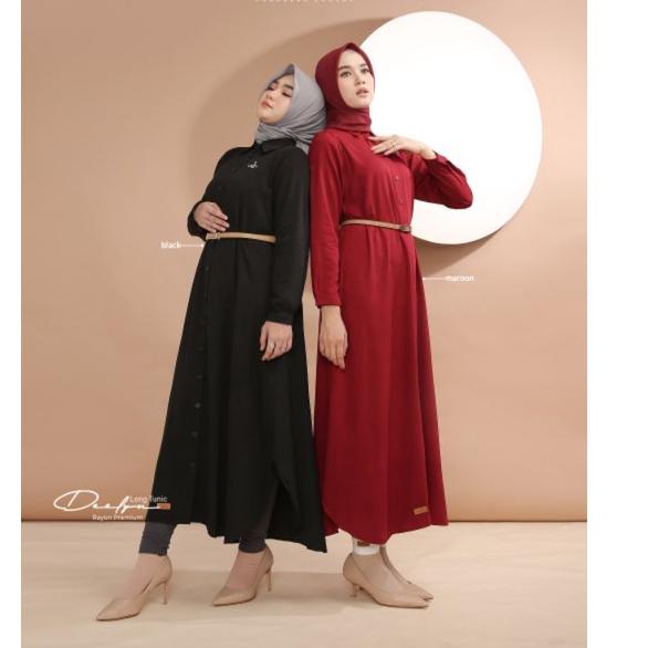 Modern.. Tunik Rayon Premium Terbaru by Nadheera Luxury Official || DEELYN LONG TUNIC