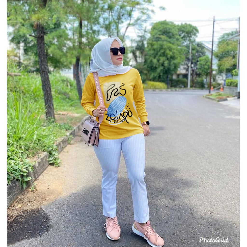 BISA COD✔️ BLOUSE DESSY ZOLAQU ZLQ BIG SIZE / ATASAN LENGAN PANJANG WANITA / BAJU WANITA SIZE L-XL-XXL