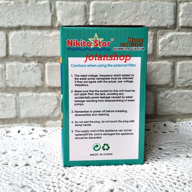 NIKITA STAR NS05 NS 05 skimmer hanging filter gantung hang on aquarium aquascape