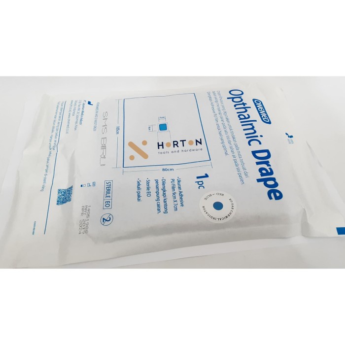 ✨COD✨ Ophthalmic Drape (Eye Drape) Biru Onemed