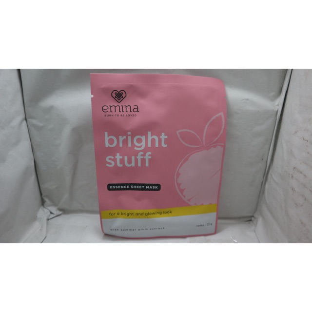 EMINA bright stuff essence sheet mask / masker sheet emina