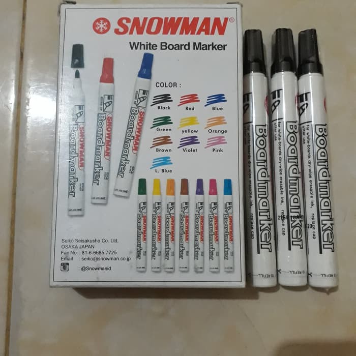 

Jual Spidol Whiteboard Snowman Diskon