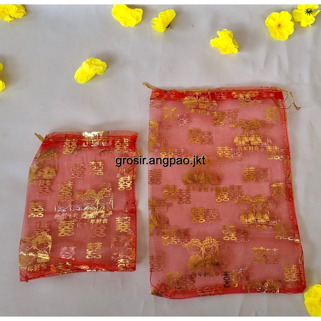 

Sarung Permen Tille shuang xi wedding / Sarung permen Hiasan Sangjit KANTONG PERMEN SANGJIT SHUANG XI TILE PERMEN WEDDING