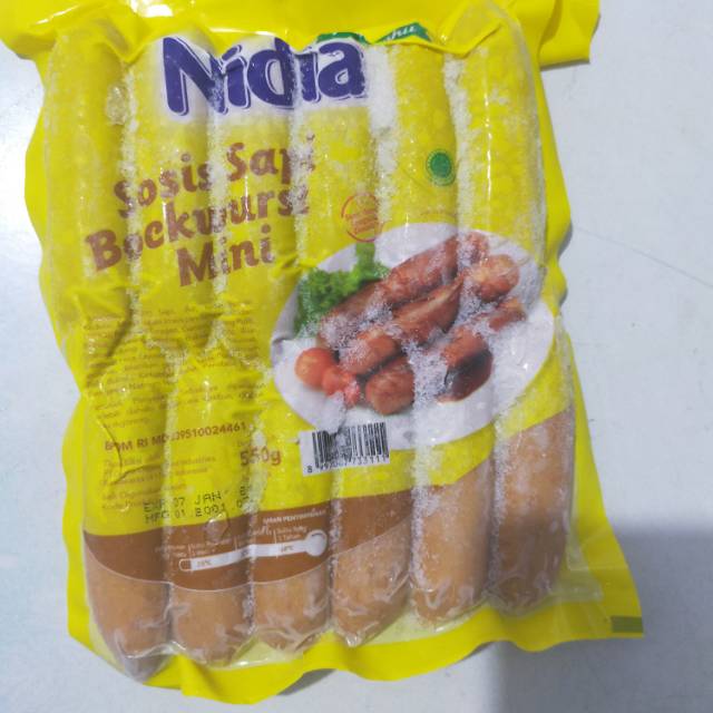 

Nidia Sosis sapi isi 12pcs