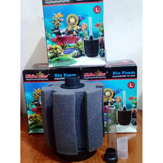 Bio Foam Filter L / Bio Sponge filter Aquarium / Biofoam Nikita Size L