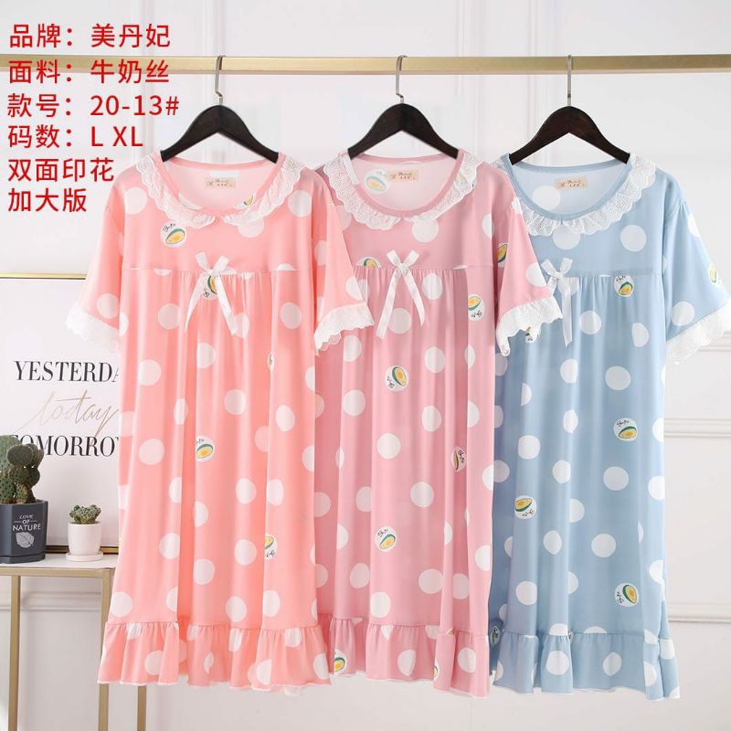 Daster Wanita Home Dress Import fashion MF Renda