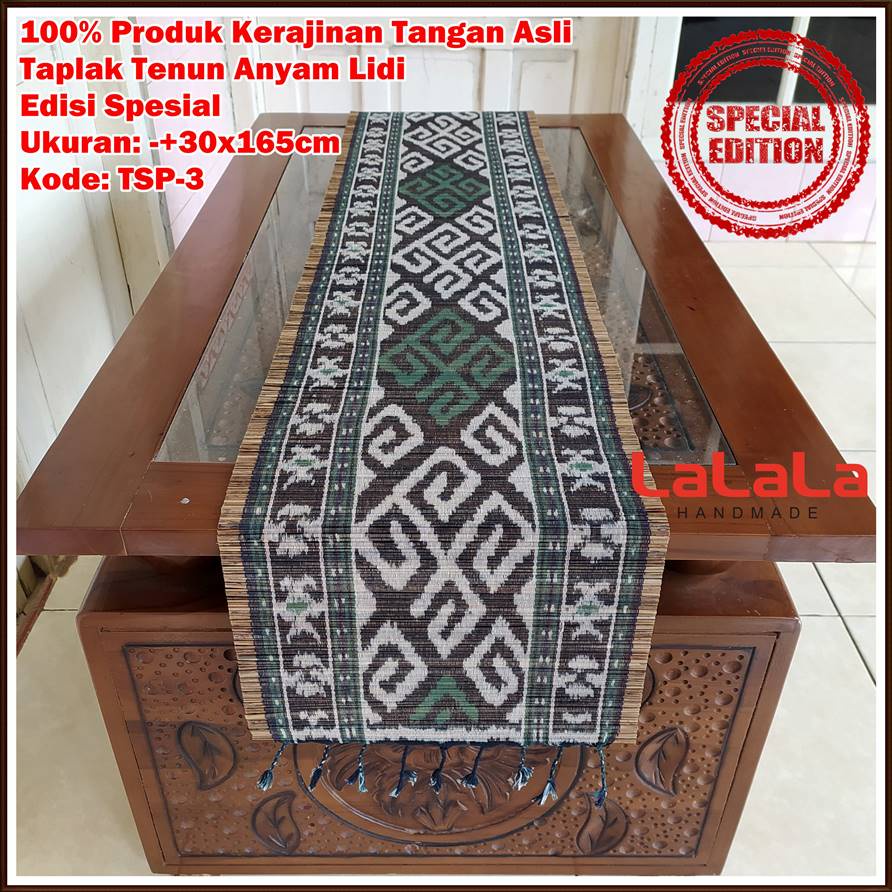 Taplak Meja Ruang Tamu Minimalis Table Runner Cover Meja Makan Panjang Cafe Hotel Ukuran -+30x165cm