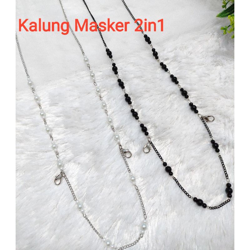 2in1 Kalung Masker / Strap Masker Hijab / Tali Masker/ Kalung Masker