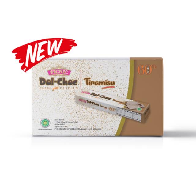 

Dolchoc Tiramisu 117gr - Dodol salut coklat enak