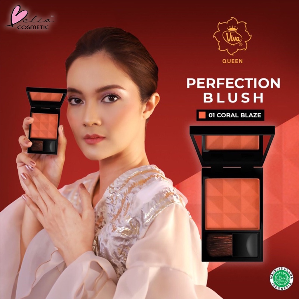 ❤ BELIA ❤ VIVA QUEEN Perfection Blush | Blush On | Perona Wajah Pipi | Natural Powder Blush | BPOM