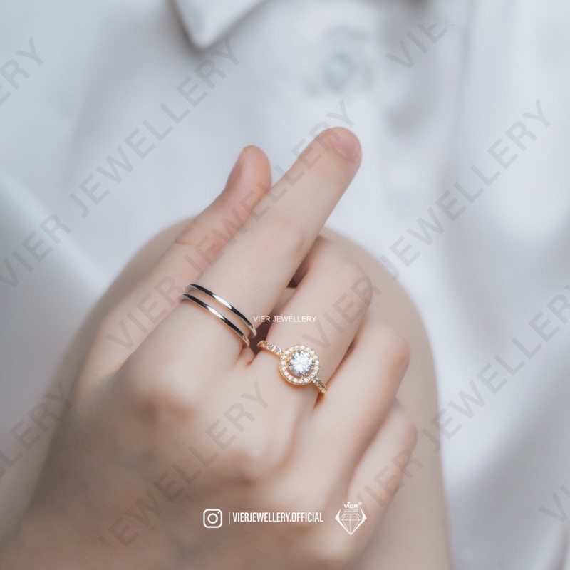 Vier Jewellery Wynn Edition Ring 3648 , cincin replika berlian crystal zirconia