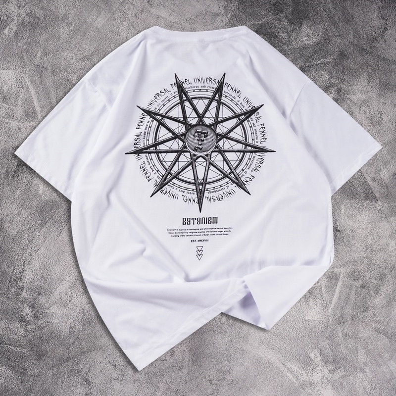 [N00480] REGULER Baju Kaos Motif Distro SATANISM