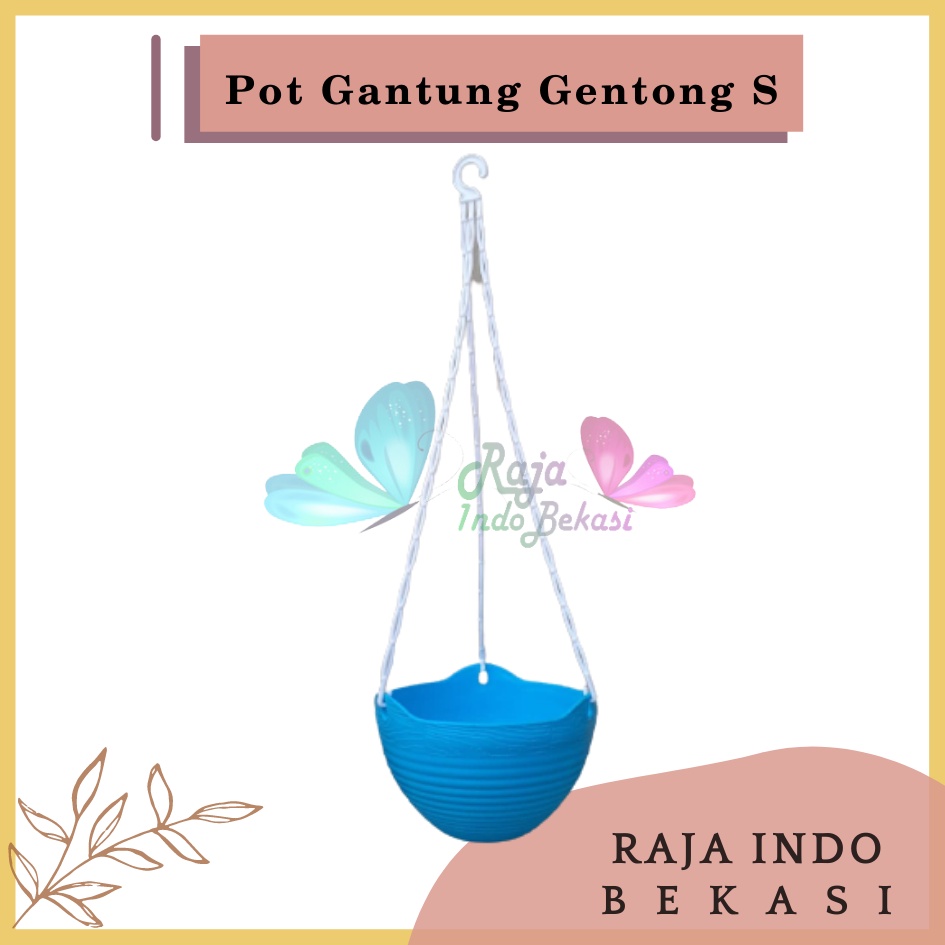 Pot Bunga Gantung Gentong Lovenia Ggs 8852 Size S Putih Hijau Ungu Orange Merah Biru Pot Gantung 20 Putih Warna Warni Unik Tebal Murah